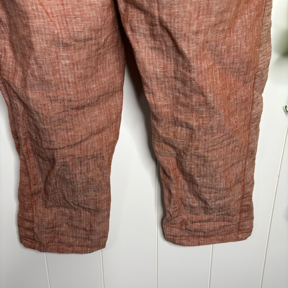 Anthropologie Hei Hei Linen pants burnt orange size XS - Picture 6 of 16